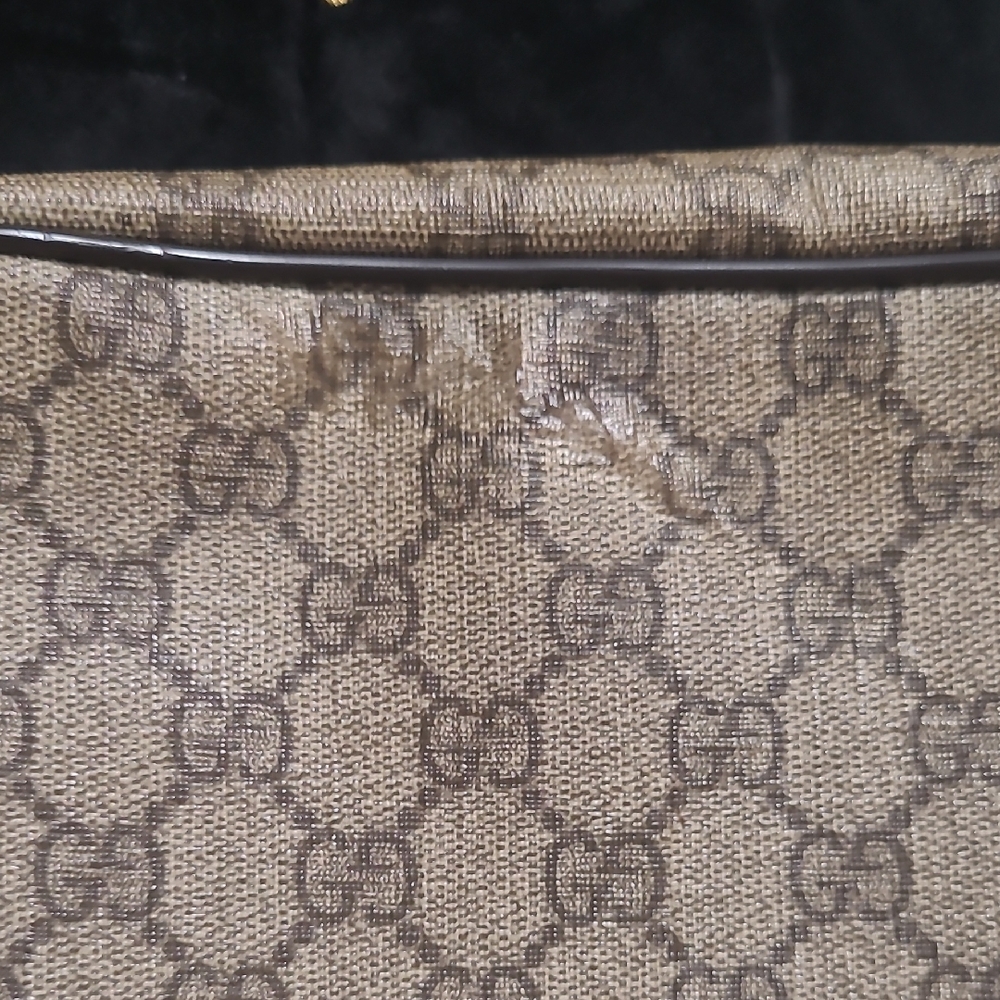 Gucci Brown Monogram Crossbody Bag - Picture 5 of 12